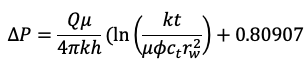 Equation for Infinite Acting Radial Flow (in metric units)